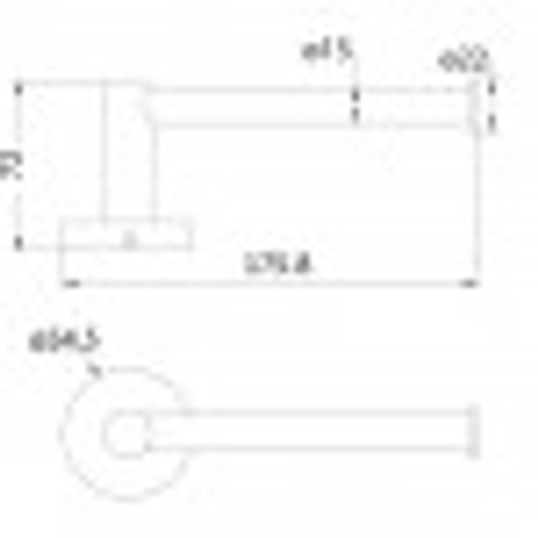 OTUS TOILET ROLL HOLDER GUN METAL