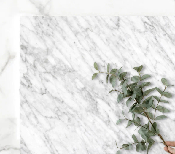 LAUNDRY STONE TOP 1960mm - NATURAL CARRARA - NO HOLE LAUNDRY STONE TOP 1960mm - NATURAL CARRARA - NO HOLE