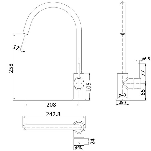 HALI SINK MIXER - BRUSHED NICKEL