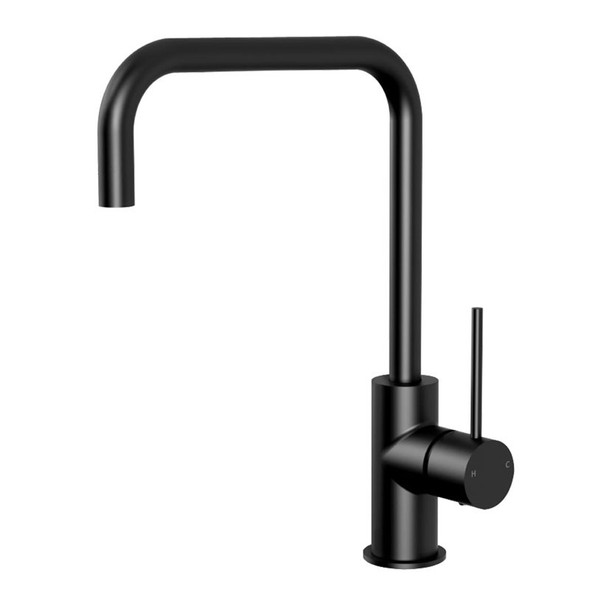 HALI SQUARE NECK SINK MIXER - MATTE BLACK