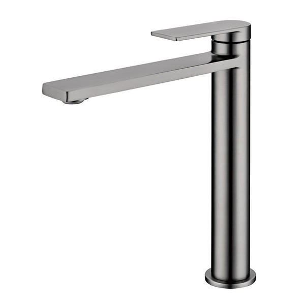 RUKI HIGHRISE BASIN MIXER - GUN METAL