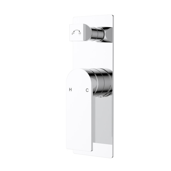 RUKI WALL MIXER WITH DIVERTER - CHROME