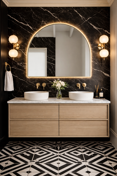COVE LIGHT OAK VANITY - 1500 4D