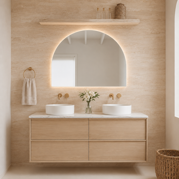 COVE LIGHT OAK VANITY - 1500 4D
