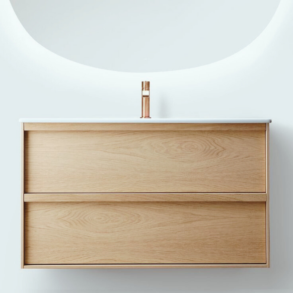 COVE LIGHT OAK VANITY - 900 DD