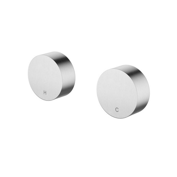 STAR MINI WALL TOP ASSEMBLIES ROUND - BRUSHED CHROME