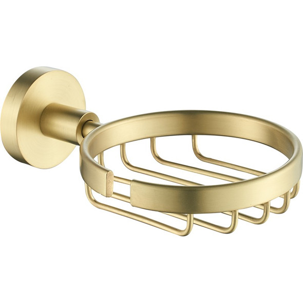 OTUS SOAP DISH WIRE BRUSHED GOLD
