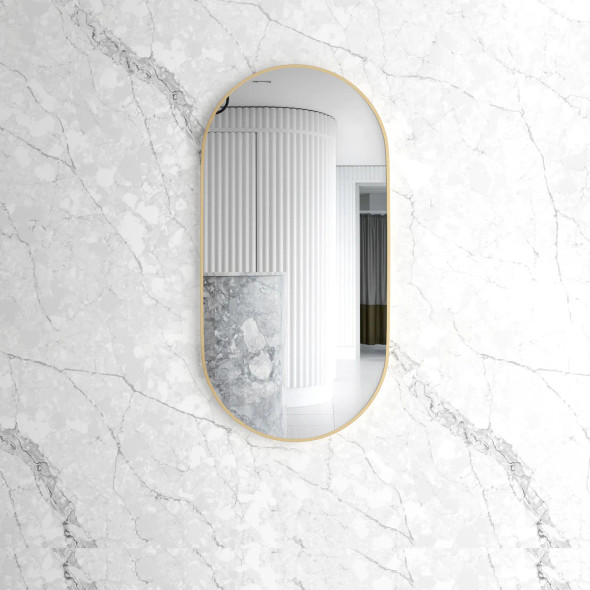 NOOSA 1200x600 OVAL GOLD METAL FRAME MIRROR NOOSA 1200x600 OVAL GOLD METAL FRAME MIRROR