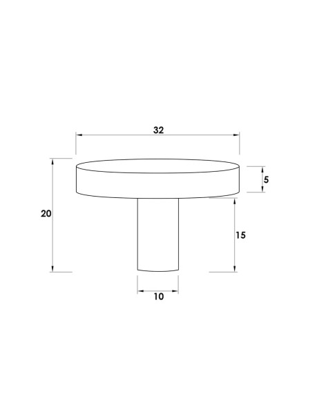CHLOE - 32mm HANDLE - MATTE BLACK
