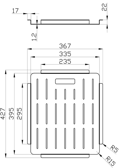 SINK ACCESSORIES - SQUARE COLANDER