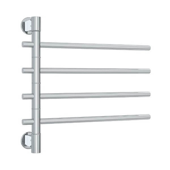 Straight Round Swivel Polished Non-Heated Towel Rail
