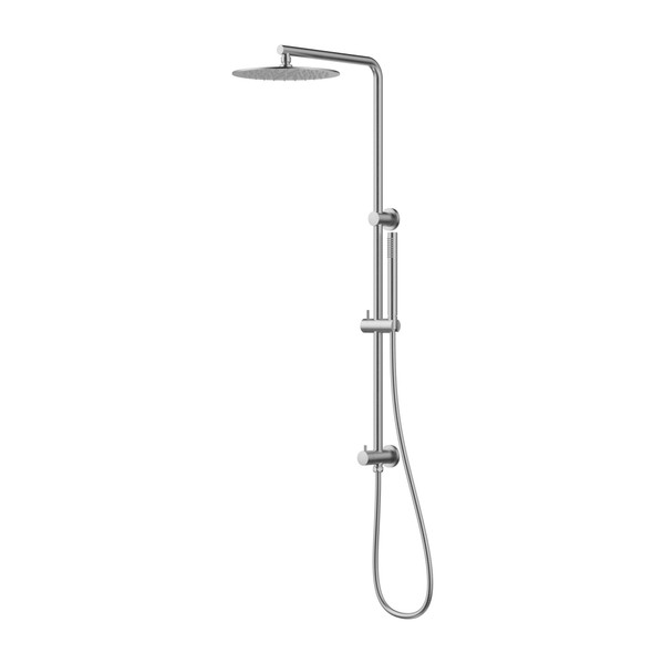 CORA TWIN SHOWER SET 250mm - STAINLESS STEEL 