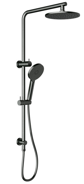 CORA MULTIFUNCTION SHOWER SET 200mm - GUN METAL