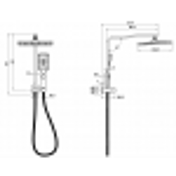 SANDO MINI MULTIFUNCTIONAL SHOWER SET 250MM - CHROME