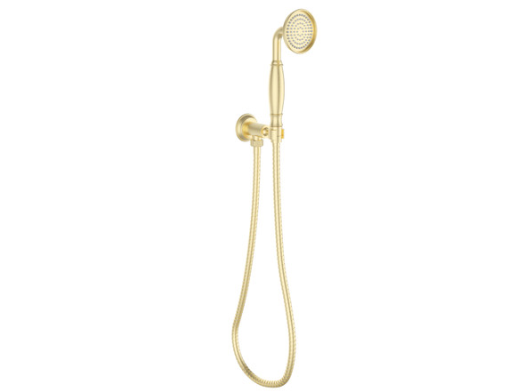 CLASICO HAND SHOWER ON BRACKET - BRUSHED GOLD