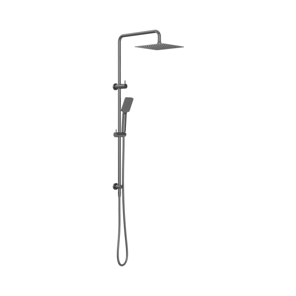 SQUARE PROJECT TWIN SHOWER - GUN METAL