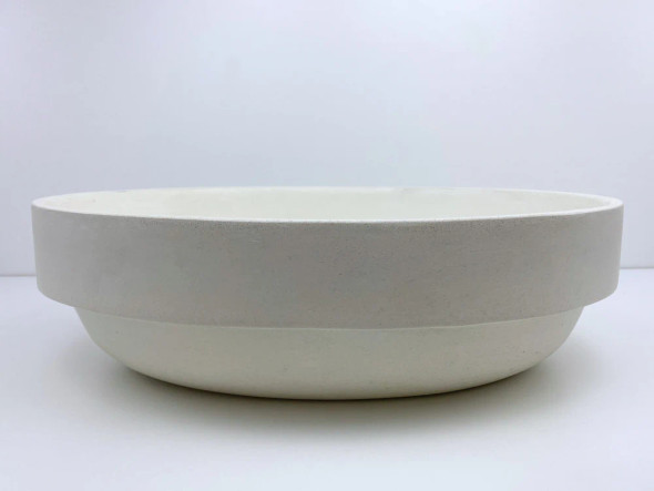 Calista - Ivory Oval Semi Insert Concrete Basin