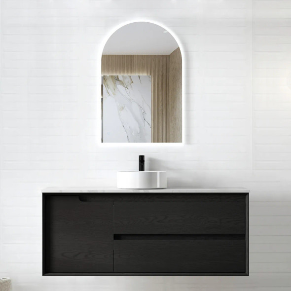 BYRON WALL HUNG VANITY 1200mm - BLACK OAK