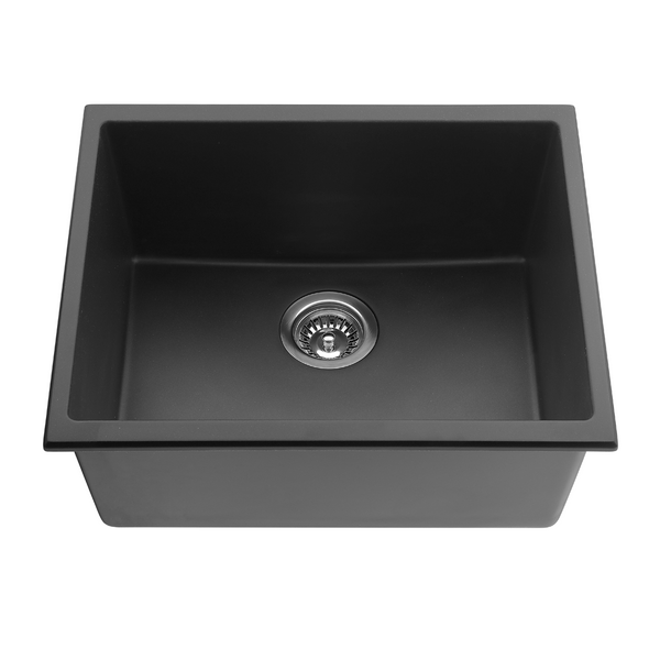 QUIN SINGLE SINK MATTE BLACK 543*457*250