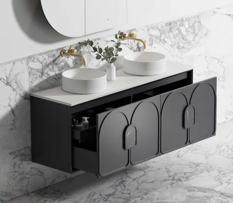 LAGUNA MARK II VANITY 1500MM - BLACK OAK
