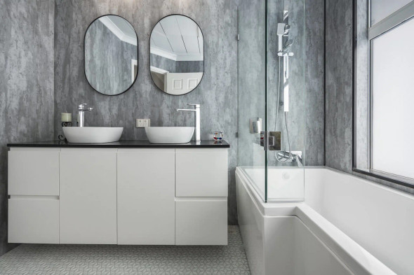 Mr Wet Wall 1000x2400x10mm Wall Panels - VOLCANIC GRIS