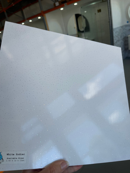 Mr Wet Wall 1000x2400x10mm Wall Panels - WHITE ZODIAC