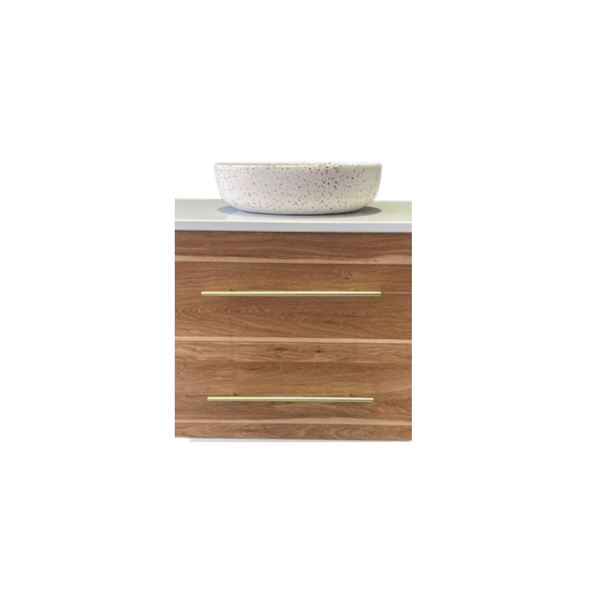 SPOTTED GUM WALL HUNG VANITY DD 600