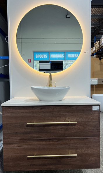 RED GUM WALL HUNG VANITY DD 900
