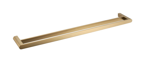 SHANNON 800 DOUBLE TOWEL RAIL - BRUSHED GOLD