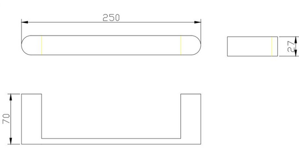 SHANNON HAND TOWEL RAIL - GUN METAL