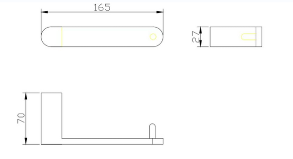 SHANNON TOILET ROLL HOLDER - GUN METAL
