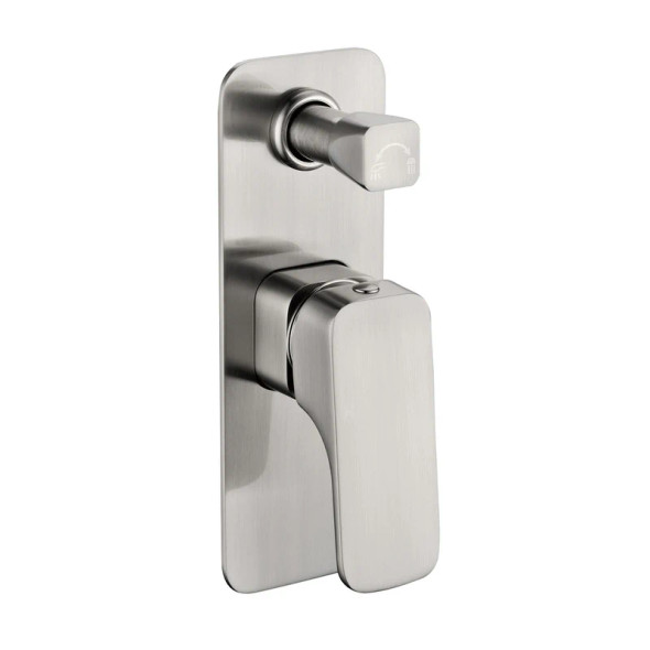 EDEN WALL MIXER WITH DIVERTER - BRUSHED NICKEL