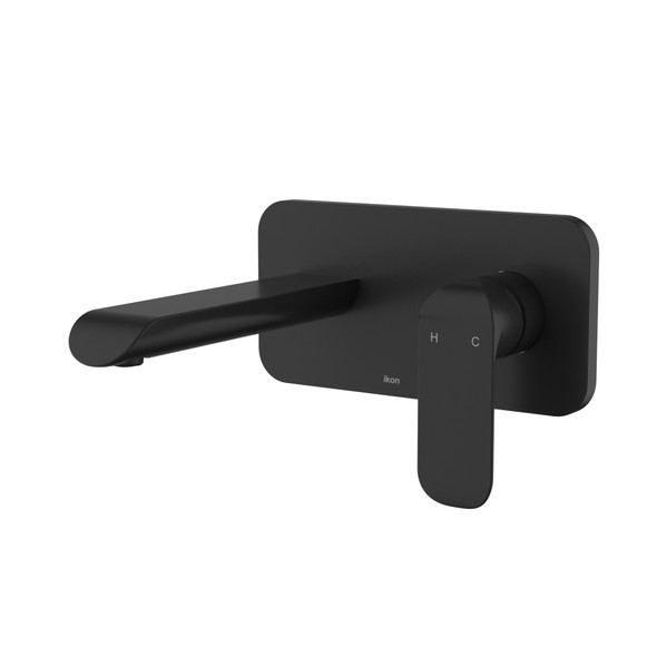 KARA WALL BASIN MIXER - MATTE BLACK