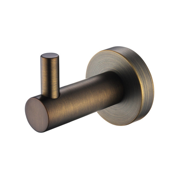 MIRAGE SINGLE ROBE HOOK - ANTIQUE BRASS