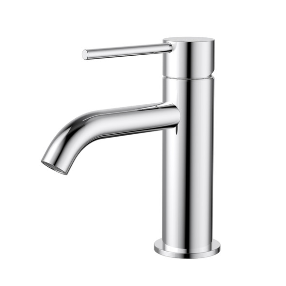 STAR MINI BASIN MIXER CURVED SPOUT - CHROME