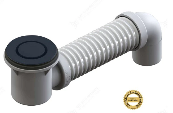 P&W Bath Bend Pop Down with Connector - MATTE BLACK