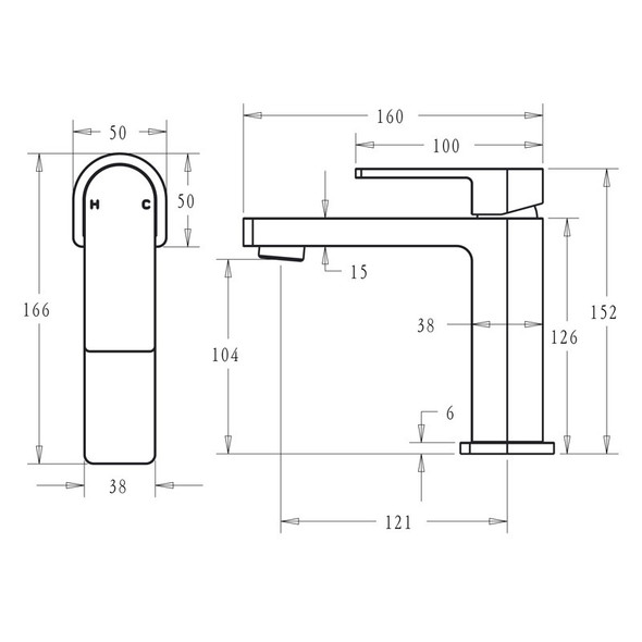 Flores Basin Mixer Chrome
