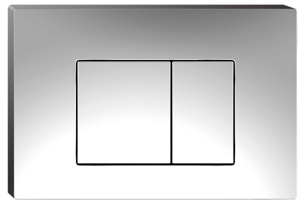 SQUARE PUSH PLATE - CHROME