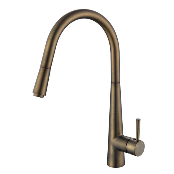KASPER PULL OUT KITCHEN MIXER - ANTIQUE BRASS