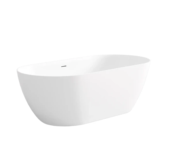 ATTICA MANOLO 1300 GLOSS WHITE BATH WITH OVERFLOW