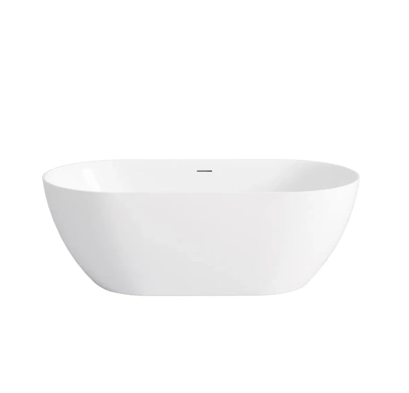 ATTICA MANOLO 1400 GLOSS WHITE BATH WITH OVERFLOW