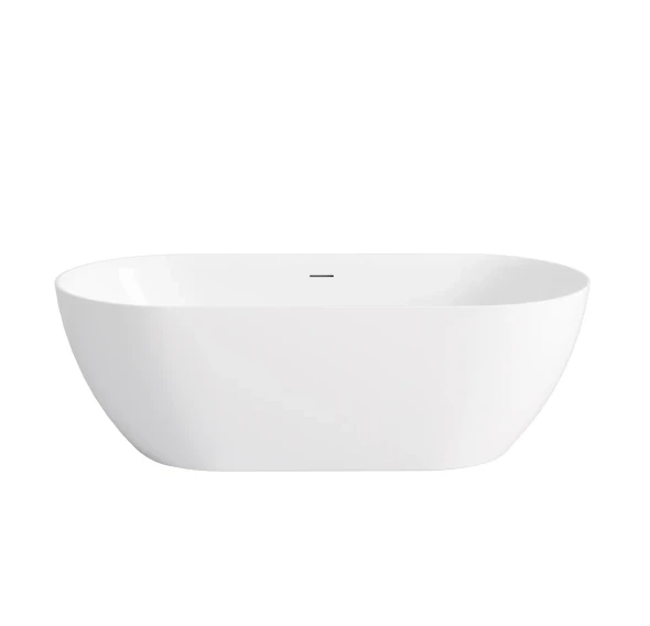 ATTICA MANOLO 1530 GLOSS WHITE BATH WITH OVERFLOW