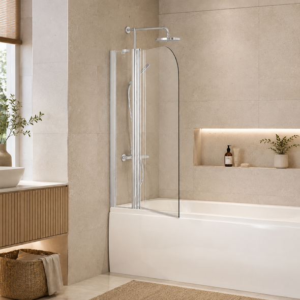 HUMPHREY DOUBLE SWIVEL BATH SCREEN