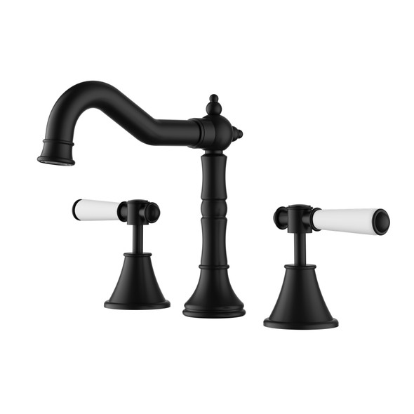 CLASICO BASIN SET CERAMIC HANDLE MATTE BLACK