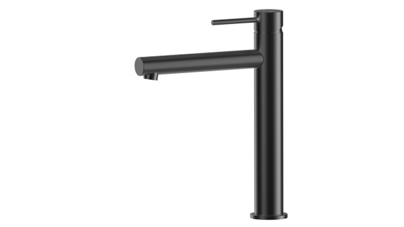 OTUS SLIMLINE HIGHRISE (STRAIGHT) BASIN MIXER - MATT BLACK