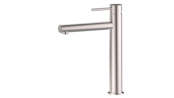OTUS SLIMLINE HIGHRISE (STRAIGHT) BASIN MIXER - STAINLESS STEEL