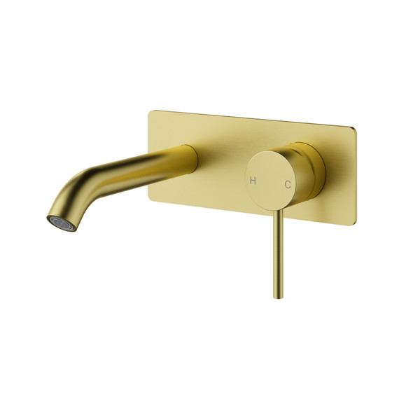 OTUS SLIMLINE WALL BASIN MIXER (BACKPLATE) TRIM KIT - BRUSHED GOLD