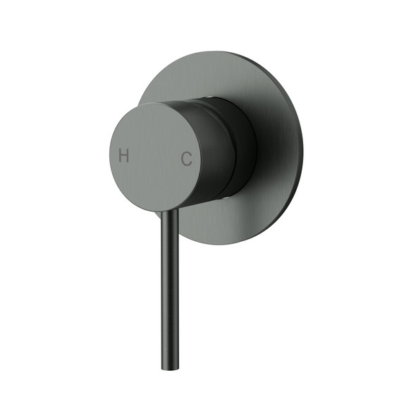 OTUS SLIMLINE WALL MIXER TRIM KIT - GUN METAL