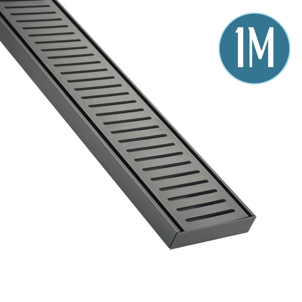 Lauxes Gun Metal Grate Drain