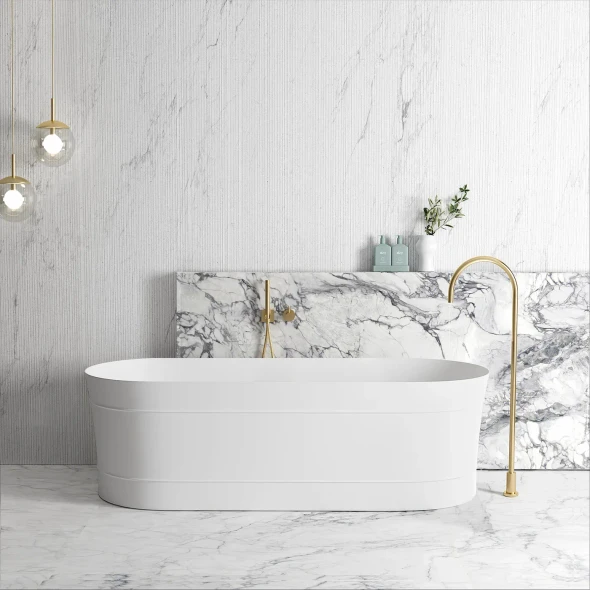 Bondi Freestanding Bath Gloss White